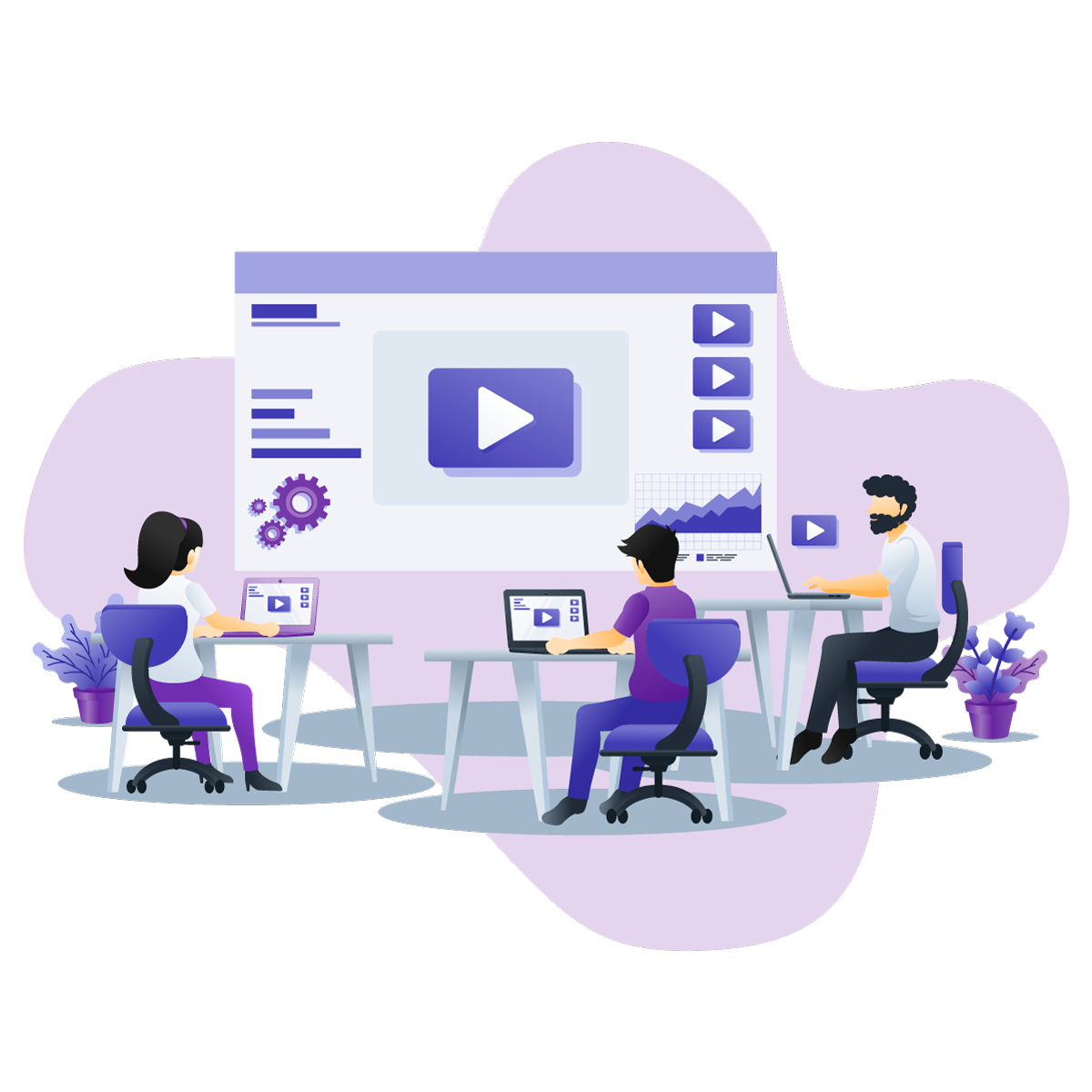 Ilustrasi Belajar Online